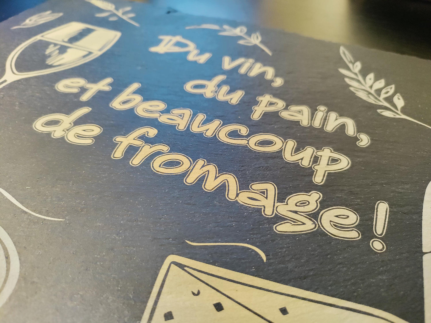 Plateau à fromage en ardoise