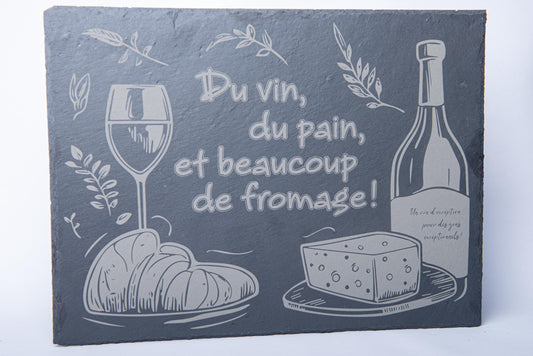 Plateau à fromage en ardoise