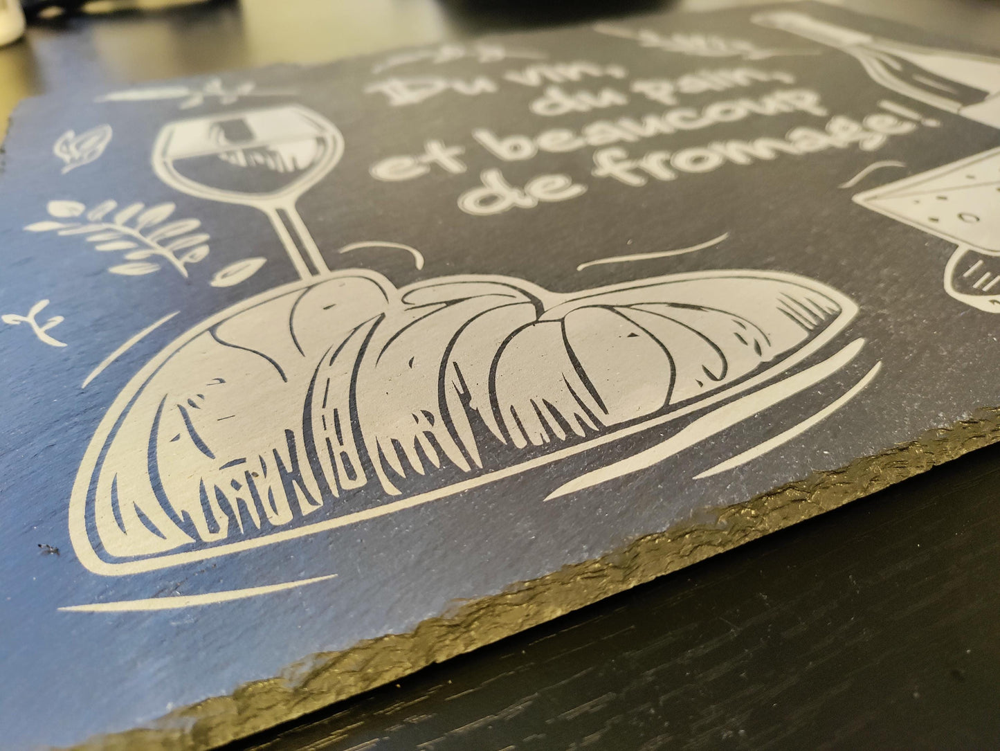 Plateau à fromage en ardoise