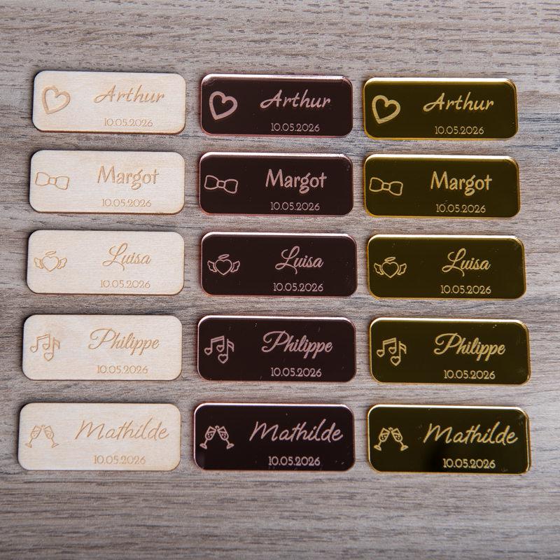 Marque place personnalisé