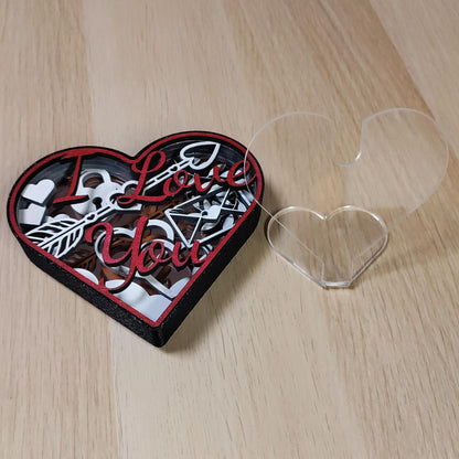 Boîte cœur décorative “I Love You”