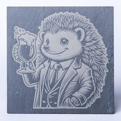 Dessous de verre en ardoise gravés - 6 Animaux