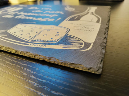 Plateau à fromage en ardoise