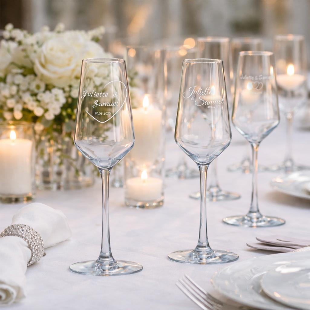 Flûte de champagne personnalisée Version “Signature”