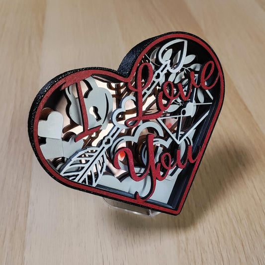 Boîte cœur décorative “I Love You”