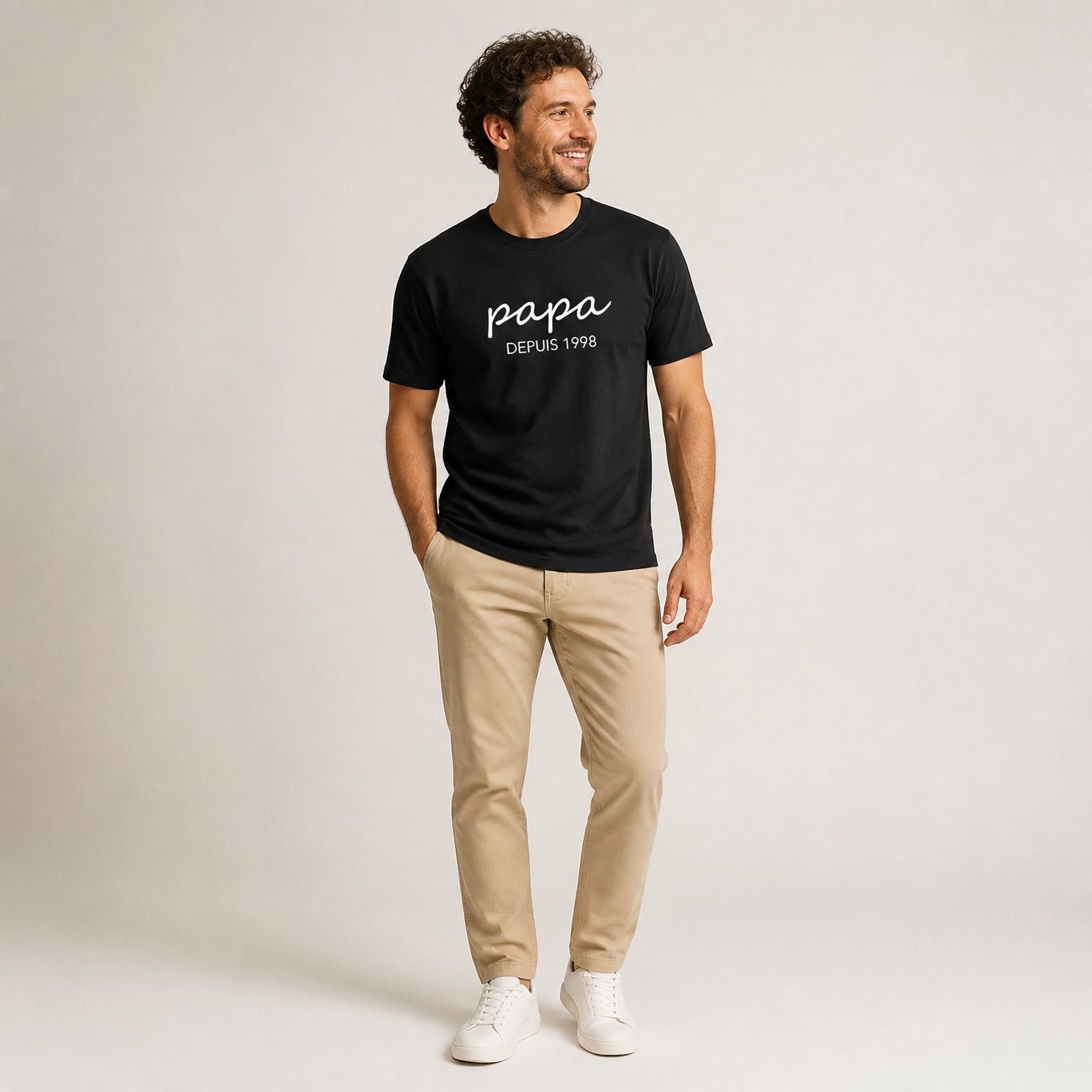 T-shirt "PAPA DEPUIS [année]"