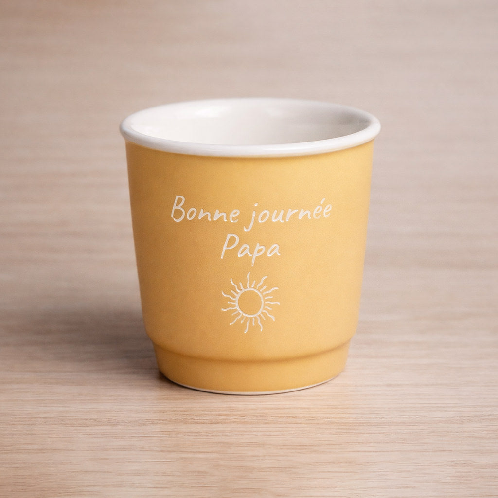 Tasse espresso 90ml personnalisée en céramique 3 couleurs