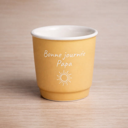 Tasse espresso 90ml personnalisée en céramique 3 couleurs
