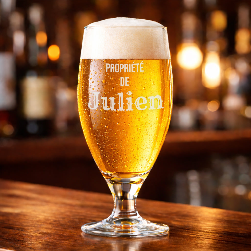 Verre à bière 50cl - Propriété de ...