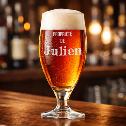 Verre à bière 50cl - Propriété de ...