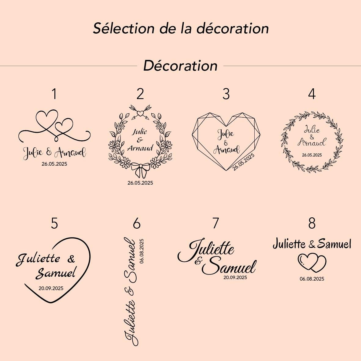 Verre à champagne personnalisé Version "Elégance"