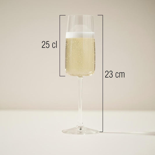 Verre à champagne personnalisé Version "Elégance"