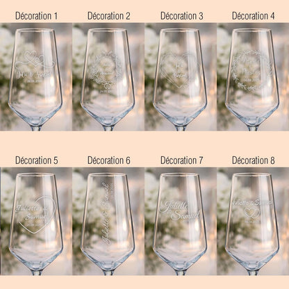 Flûte de champagne personnalisée Version “Signature”