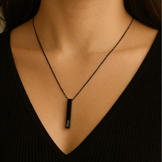 Collier femme rectangulaire