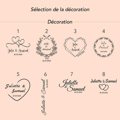 Flûtes à champagne personnalisé