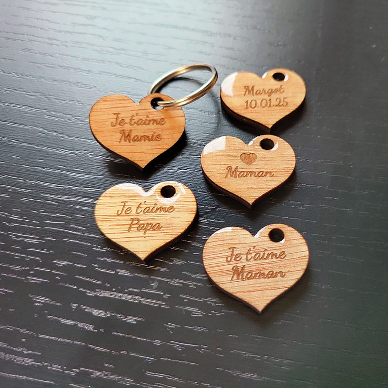 Coeur personnalise porte cle 1