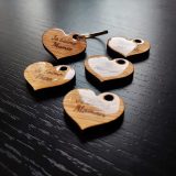 Coeur personnalise porte cle 2