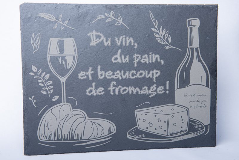 Dessous de verre ardoise Fromage 1