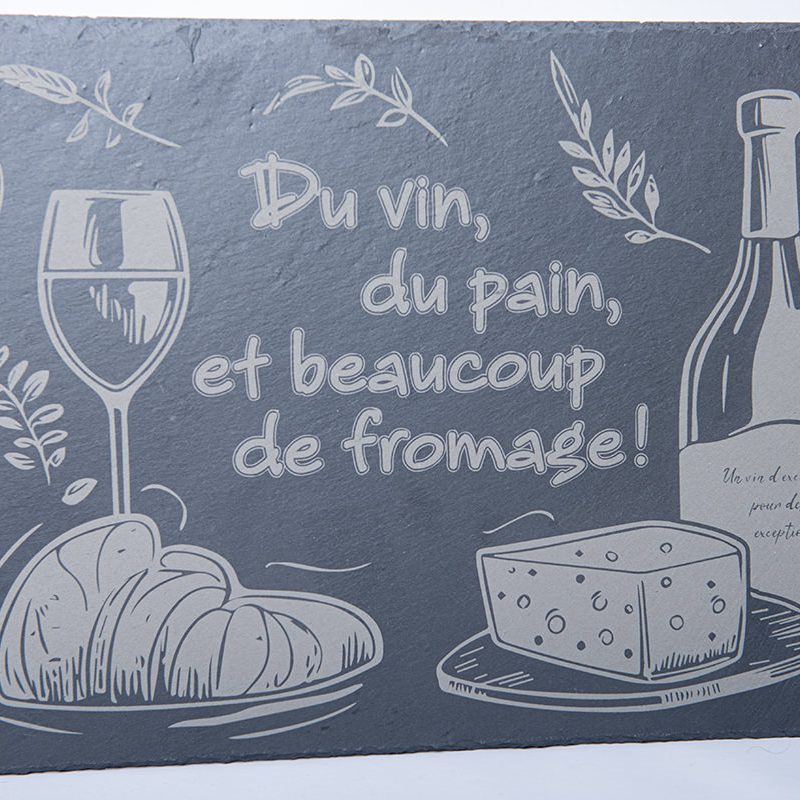Dessous de verre ardoise Fromage 1