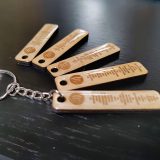 Porte clé en bois Code Spotify 1