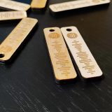 Porte clé en bois Code Spotify 2