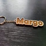 Porte cle bois Margo