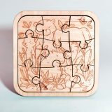 Puzzle en bois pour enfant 9 pièces, disponible sur AR Conception
