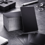 200 cartes de visite en métal noir